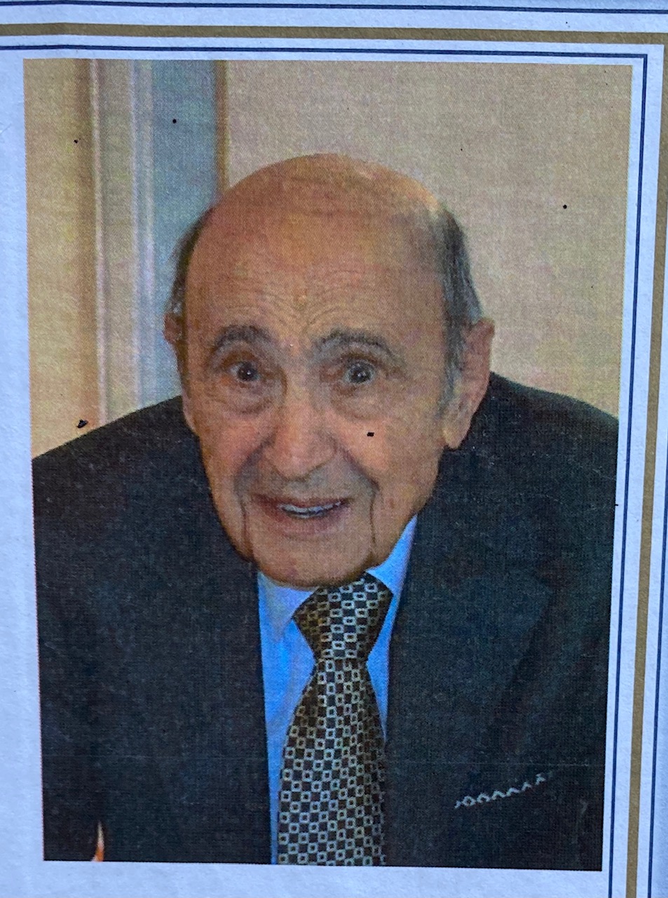 È morto a 92 anni il geometra Franco Merenda di Saluzzo