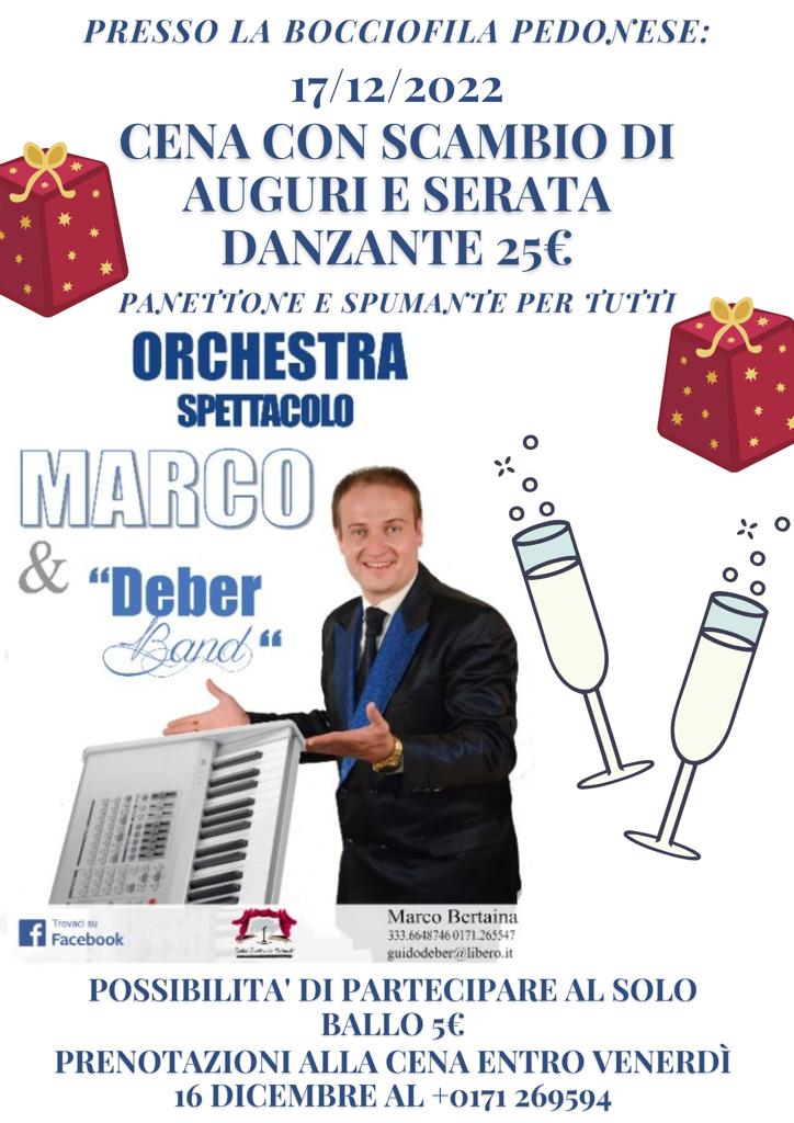Borgo, serata danzante e scambio di auguri alla bocciofila