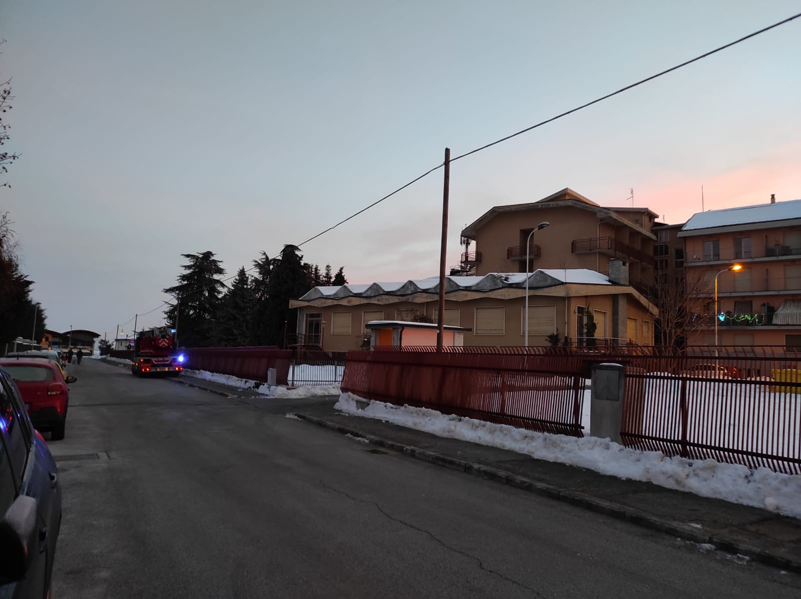 Incendio all’ex residenza Bisalta