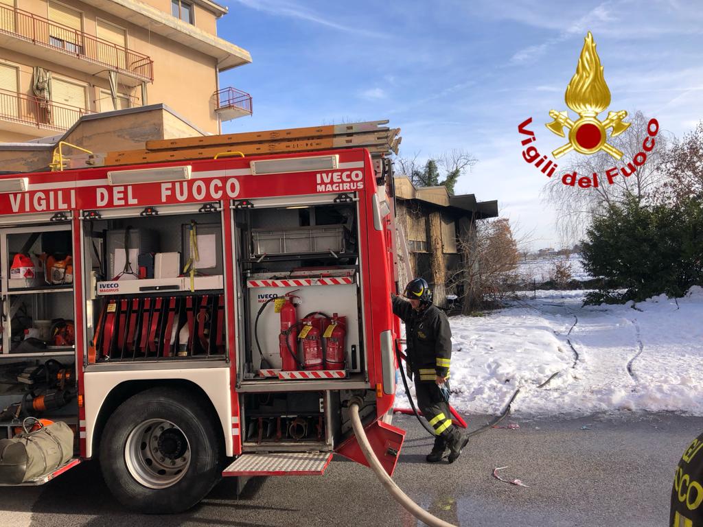 Ancora in corso le operazioni di messa in sicurezza dell’ex residenza Bisalta (video)