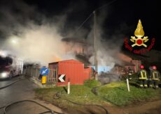 La Guida - Incendio in una legnaia a Santa Lucia di Fossano