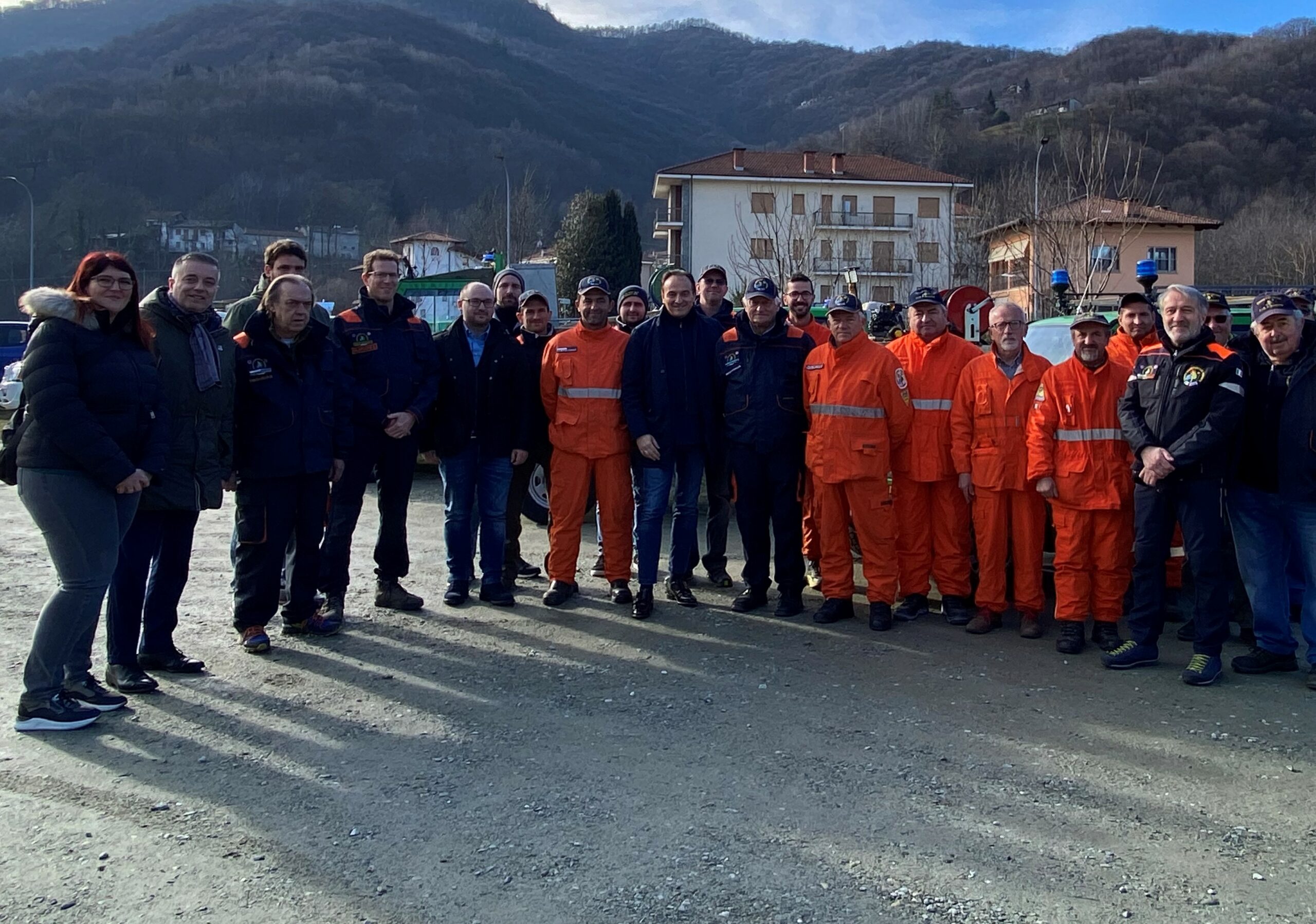 Il presidente della Regione ospite della Squadra Aib di Paesana