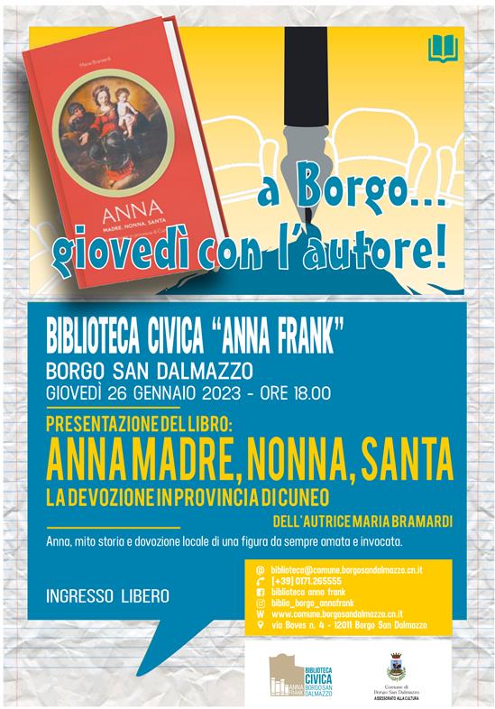 Borgo, incontro con l’autrice Maria Bramardi