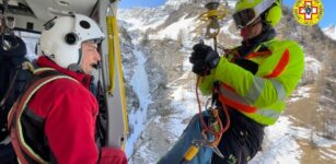 La Guida - Alpinista precipita dalle cascate di ghiaccio del Martinet