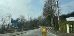 La Guida - Distacco di intonaco dal viadotto Soleri, chiusa via San Giacomo