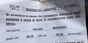 La Guida - Cuneo centro senza acqua per un giorno, giovedì 6 aprile