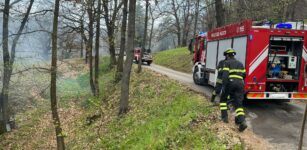 La Guida - Altro incendio sopra Sant’Anna di Bernezzo (video e foto)