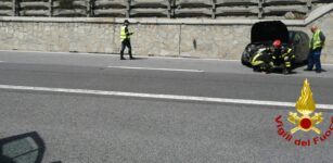 La Guida - Incidente sulla Torino-Savona, auto contro muretto