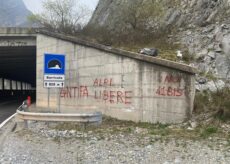 La Guida - Scritte lungo la valle Stura dopo la manifestazione contro il 41 bis