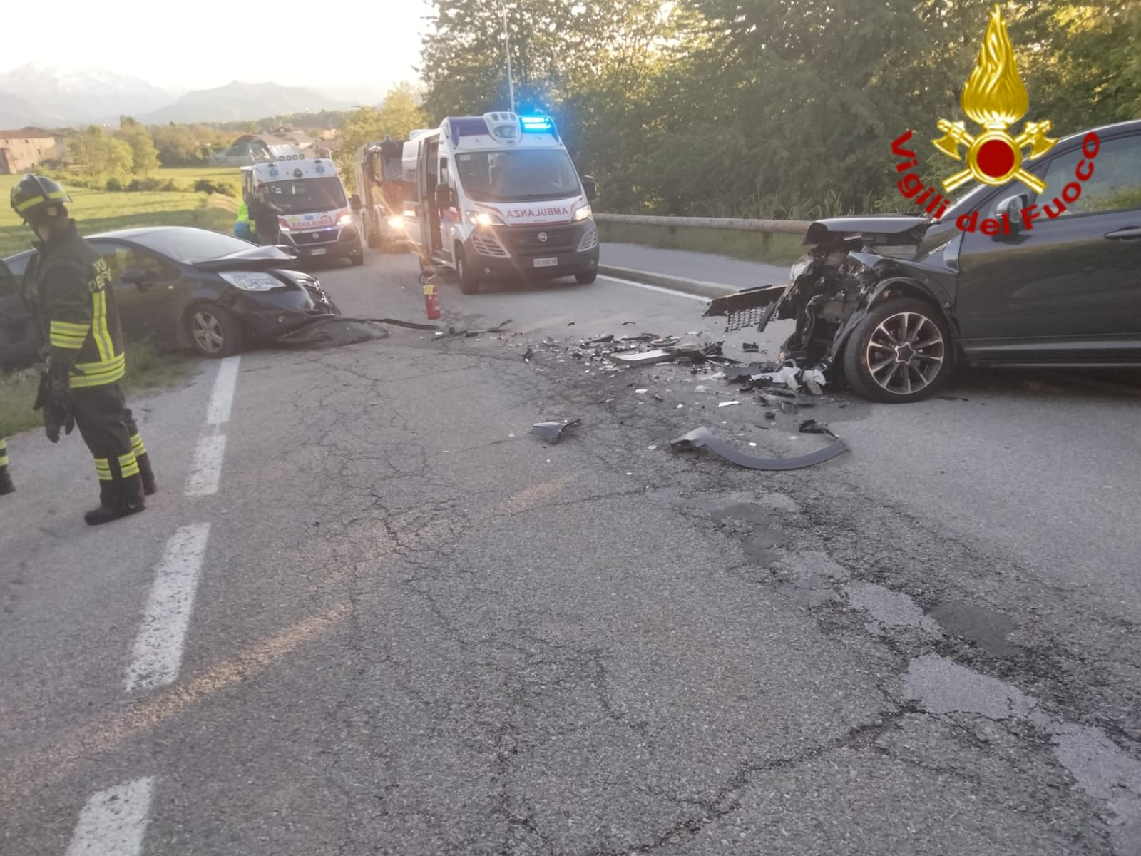 Scontro tra due auto a Madonna delle Grazie
