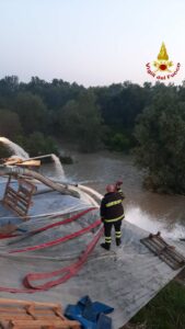 vigil del fuoco di Cuneo in Emilia