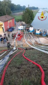 vigil del fuoco di Cuneo in Emilia