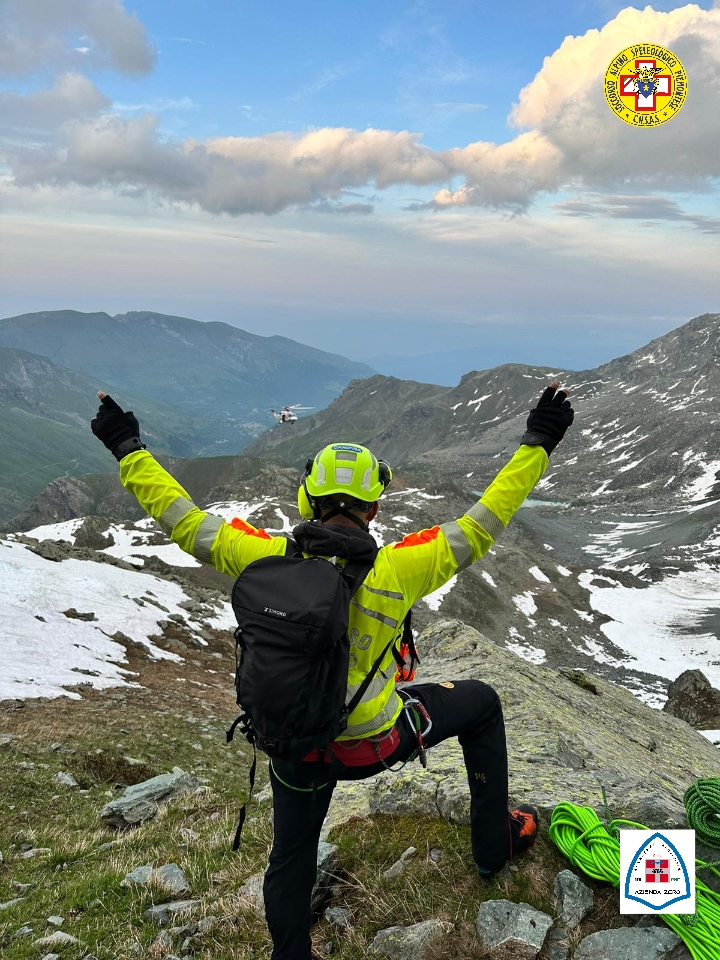 Soccorso Alpino-Incidente Alta Valle Po