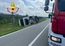 La Guida - Mezzo pesante finisce fuori strada a Savigliano