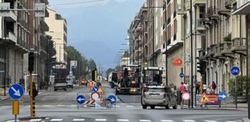 La Guida - Lavori in corso Nizza, lunghe code al semaforo di via Bodina