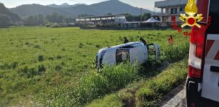 La Guida - Auto cappottata tra Caraglio e Dronero