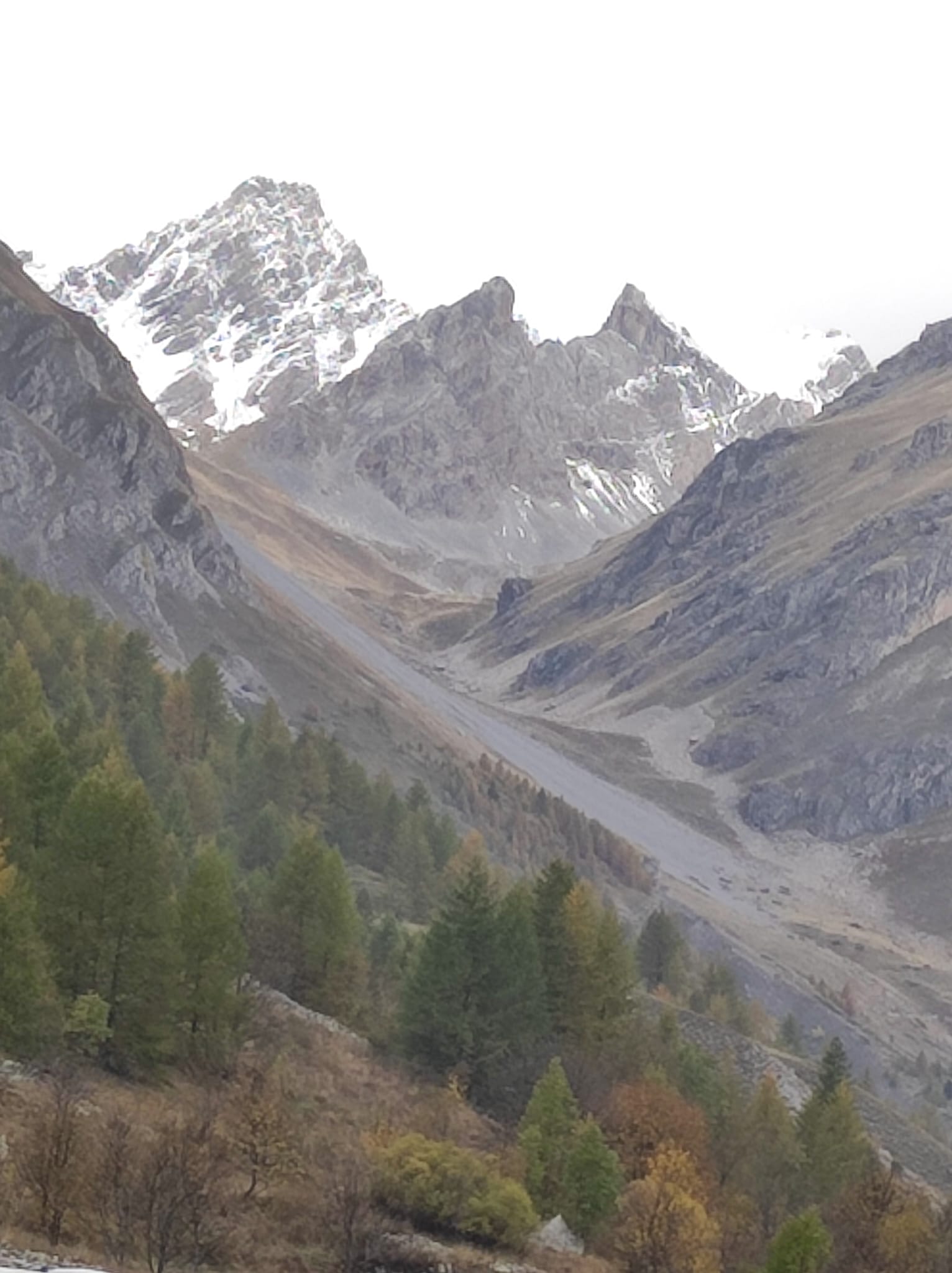 Alta valle Maira neve cime