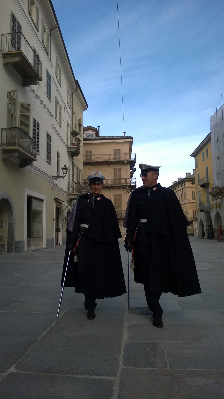 Vigili Polizia Locale Cuneo in alta uniforme