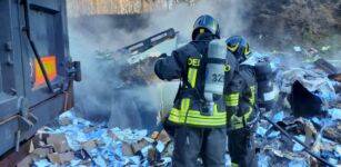 La Guida - A fuoco un autoarticolato sull’autostrada A6