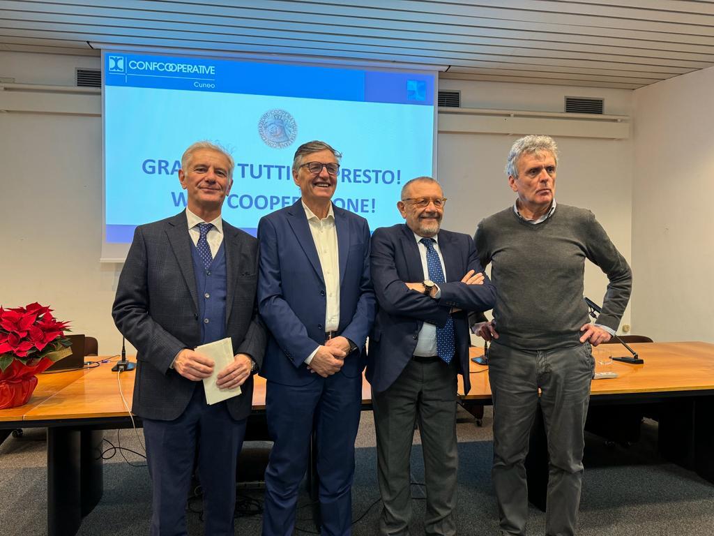 Confcooperative Cuneo si unisce e diventa “Piemonte Sud”