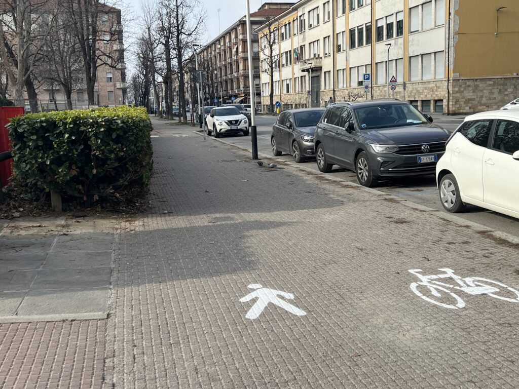 pista ciclopedonale in corso Galileo Ferraris