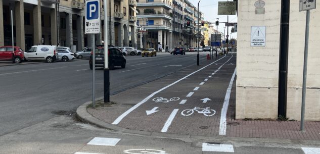 La Guida - Tracciato il nuovo percorso ciclopedonale in corso Galileo Ferraris