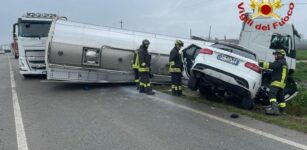 La Guida - Tre feriti nello scontro tra un autoarticolato e un’auto