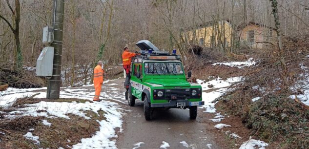 La Guida - Cervasca, la strada di Prato Gaudino liberata da alberi caduti