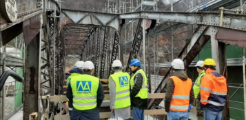 La Guida - Sopralluogo al cantiere sul ponte del Ciadel a Borgo San Dalmazzo