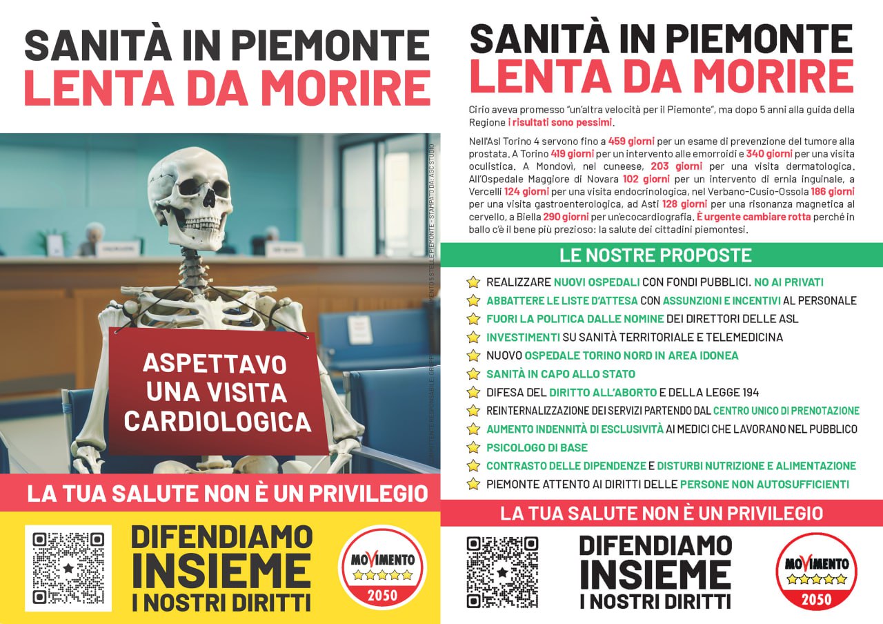 Dodici proposte per una sanità più giusta in Piemonte