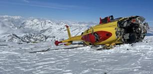 Elicottero del 118 precipita sul Monte Rosa La Guida - Elicottero del 118 precipita sul Monte Rosa