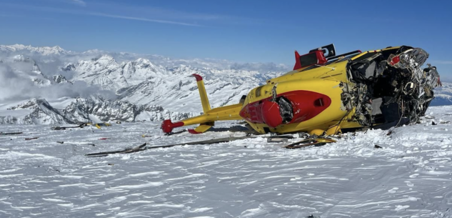 La Guida - Elicottero del 118 precipita sul Monte Rosa