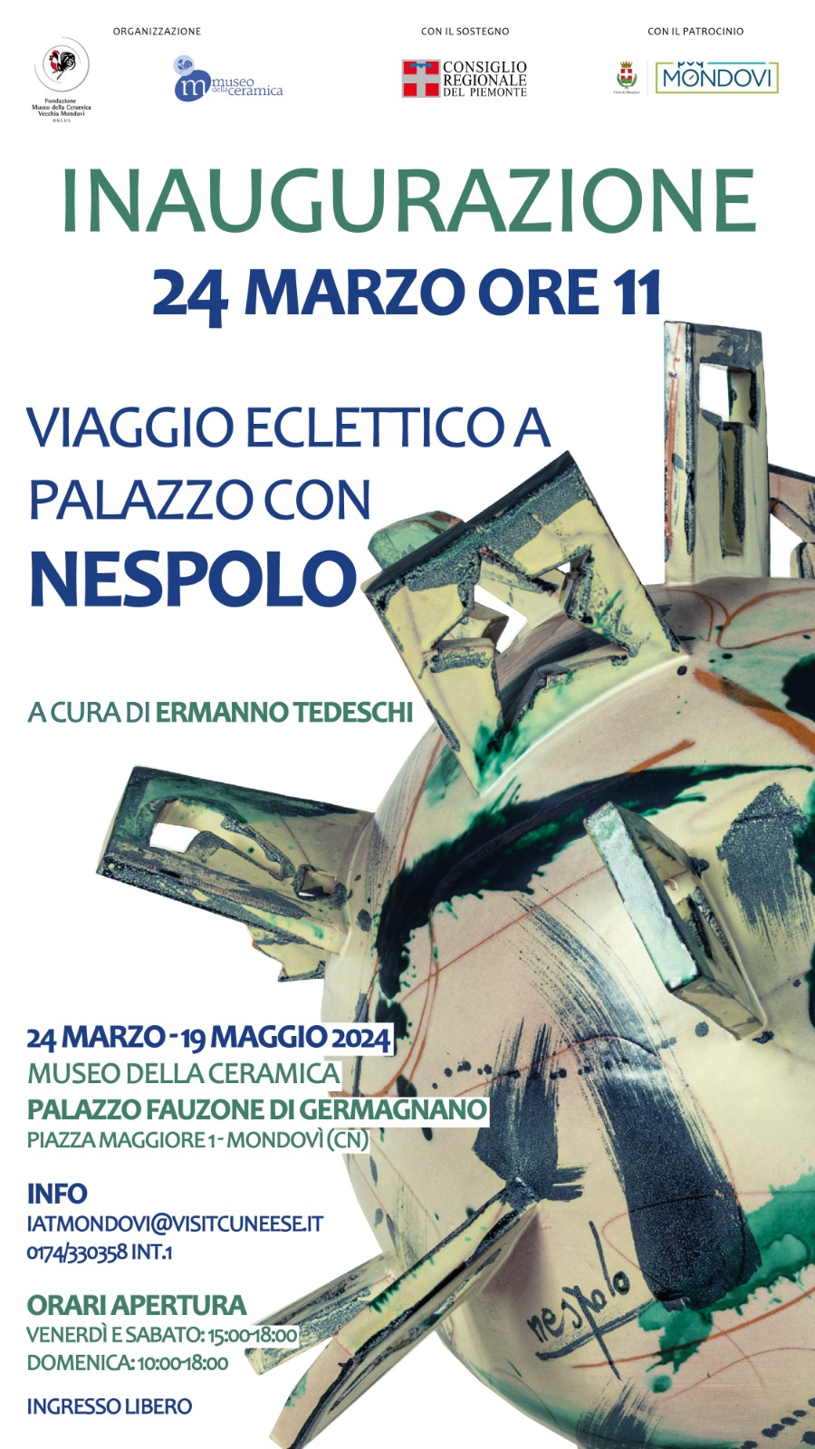 L’eclettismo di Ugo Nespolo dialoga con la ceramica