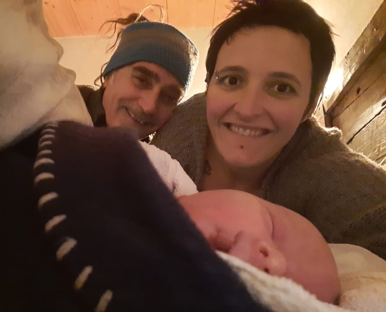 Ettore Belzuino con i genitori Monica e Ennio
