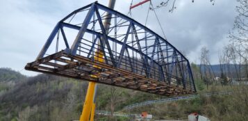 La Guida - Rimosso il vecchio ponte di Borgata Dho a Roccaforte Mondovì