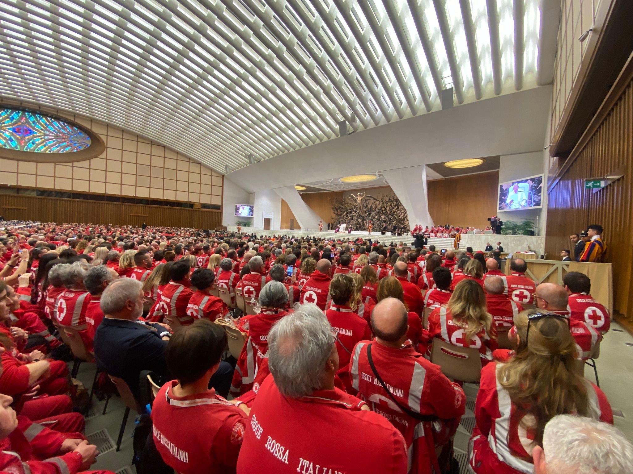 Da Cuneo a Roma, per l’udienza di Papa Francesco con volontari della Croce Rossa