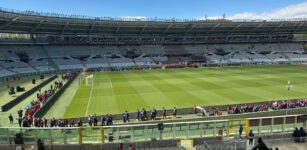 La Guida - L’A.S.D. Boves MDG Cuneo sul campo dello stadio Olimpico prima di Toro-Frosinone