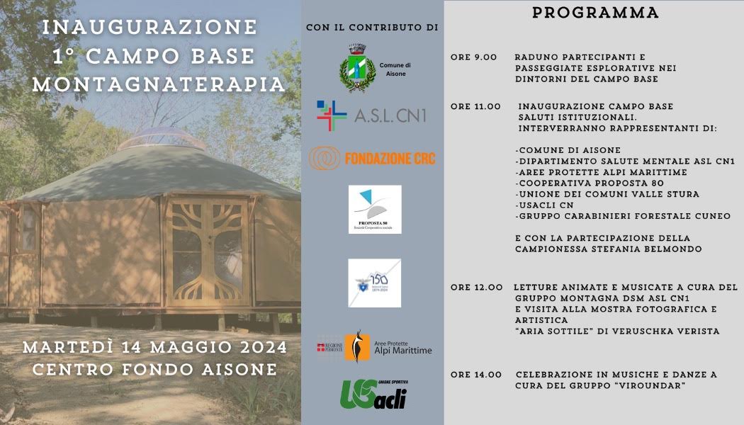 Ad Aisone il primo Campo Base di Montagnaterapia