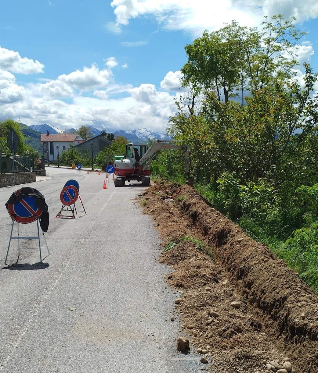 Lavori in corso a Mellana di Boves: si deve rifare l’illuminazione pubblica
