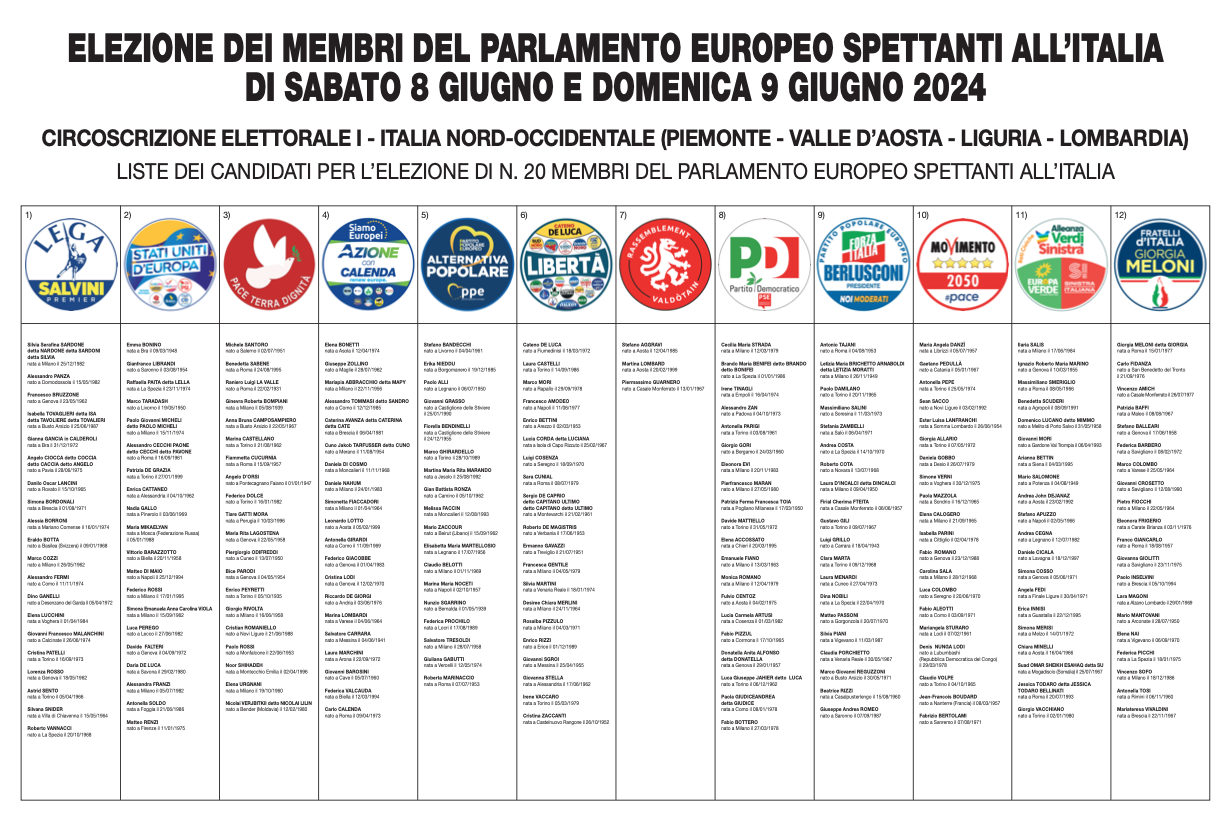 Elezioni europee, la provincia concorre alla scelta di venti europarlamentari