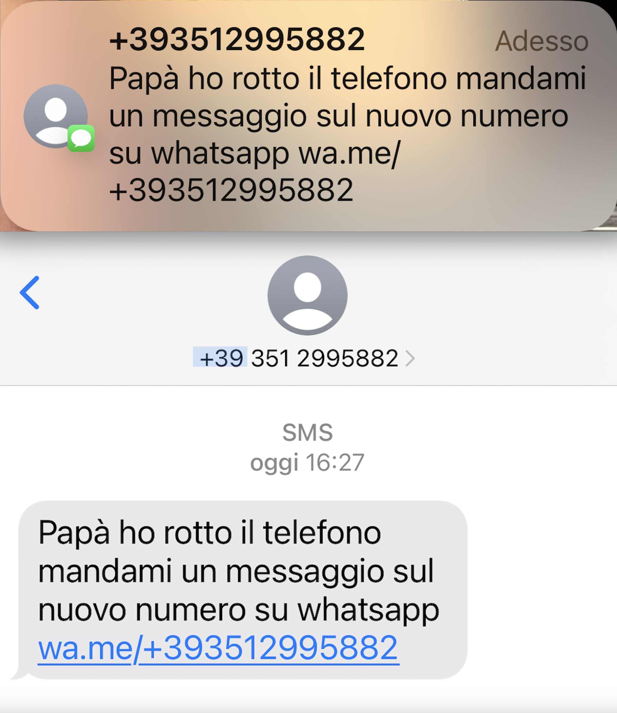 “Papà, ho rotto il telefono”, ma è un tentativo di truffa