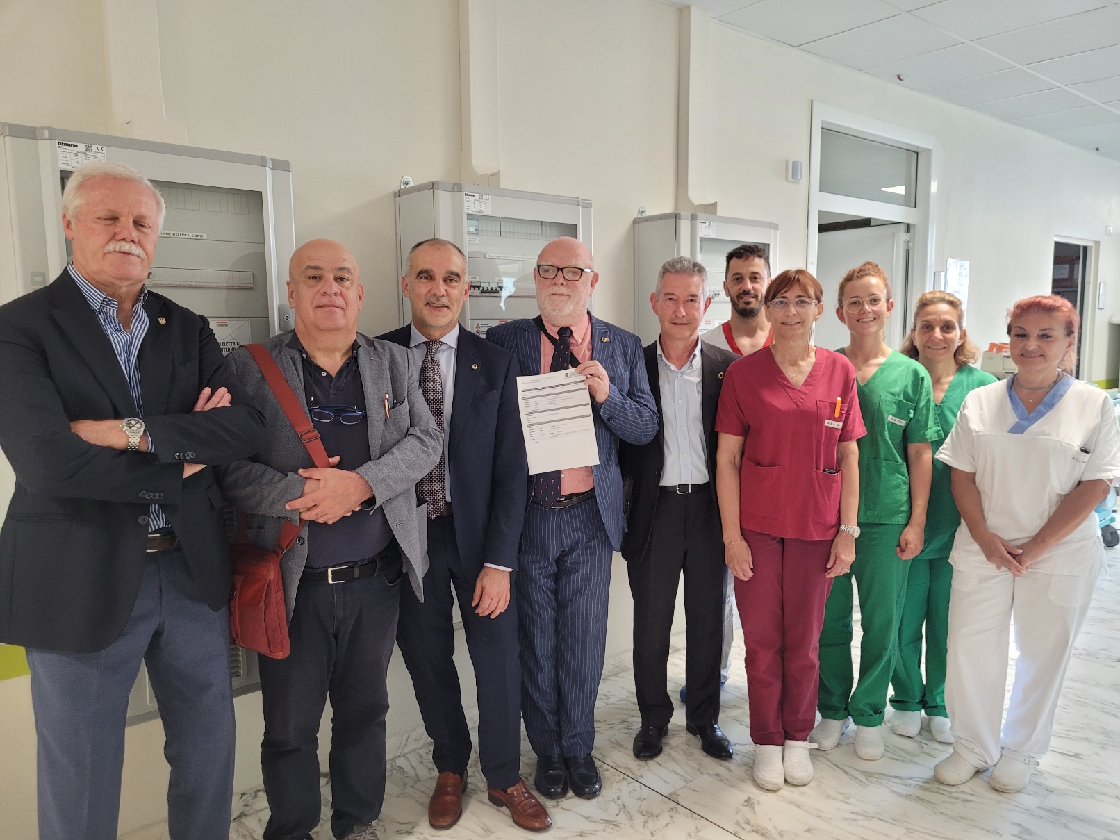 Contributo Lions per ecografo ospedale di Saluzzo