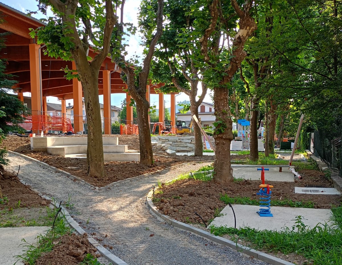 In corso di completamento il parco giochi a Peveragno
