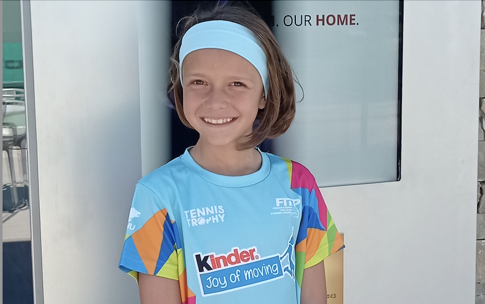 Chiara Basso in campo a Roma nel Master Kinder Joy of moving
