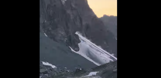 La Guida - Corposissima frana sulla parete Nord-Est del Monviso (video)