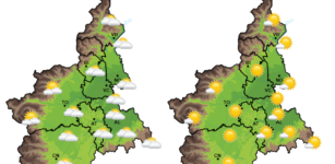 La Guida - Piove su tutta la Granda, ma da domani (lunedì 19) torneranno il sole e il caldo