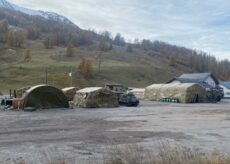 La Guida - Ad Argentera il piazzale Corpo degli Alpini