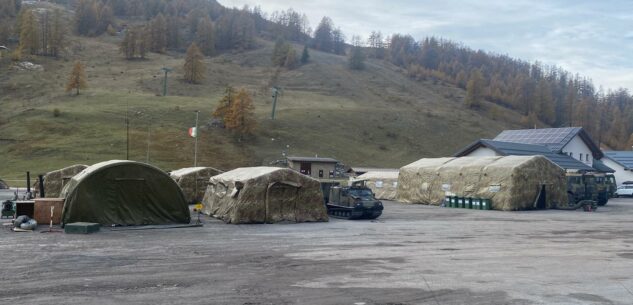 La Guida - Ad Argentera il piazzale Corpo degli Alpini