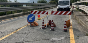 La Guida - Chiusura del ponte della Felicina lungo la provinciale Saluzzo-Revello per lavori in corso