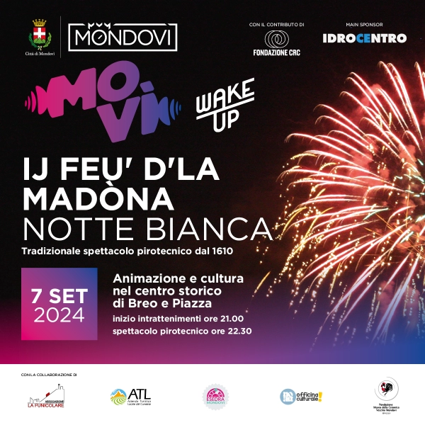 I feu d'la Madona e Notte Bianca a Mondovì